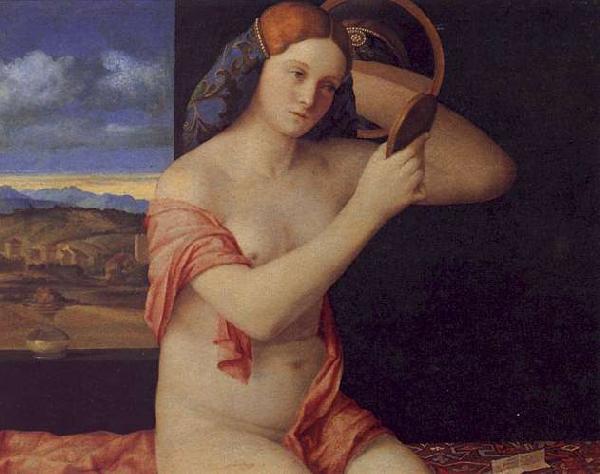 Giovanni Bellini Young Woman at her Toilet oil painting image